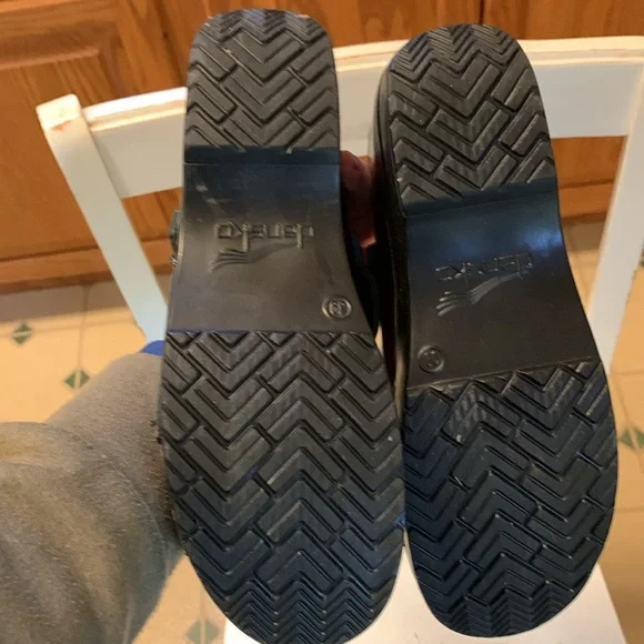 Dansko Deep Red Mary Jane Clog Shoes - Picture 8 of 8